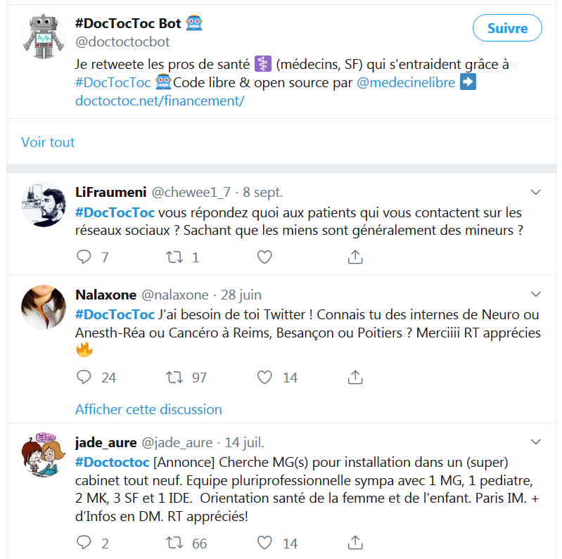 communautés, professionnels